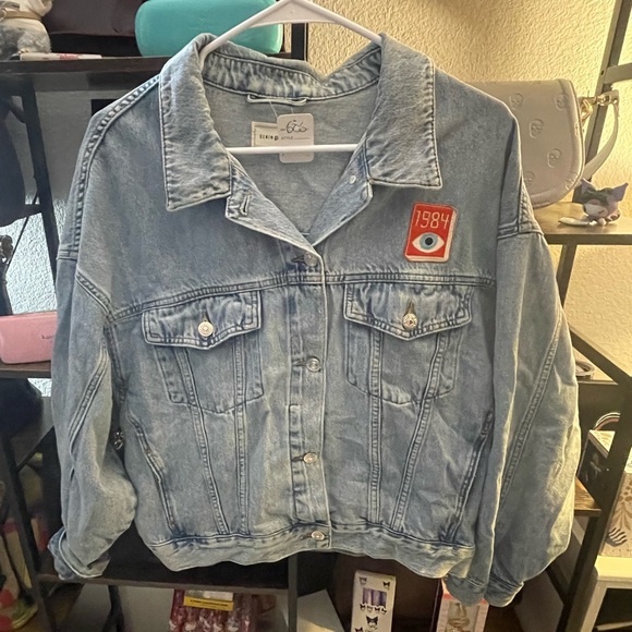 Denim Pinkie Light Wash Denim Jacket - Picture 2 of 5